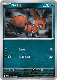 Nickit - 53/84 - Reverse Holofoil - NM - Common - Pitch Black