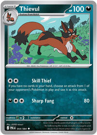 Thievul - 54/84 - Normal - NM - Uncommon - Pitch Black