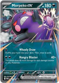Morpeko ex - 55/84 - Holofoil - NM - Double Rare - Pitch Black