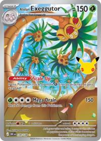 Alolan Exeggutor - 129/128 - Holofoil - NM - Illustration Rare - 30th Celebration
