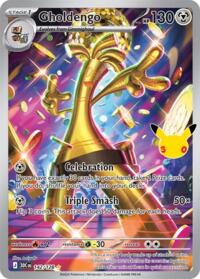 Gholdengo - 142/128 - Holofoil - NM - Illustration Rare - 30th Celebration