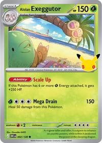 Alolan Exeggutor - 2/128 - Holofoil - NM - Common - 30th Celebration
