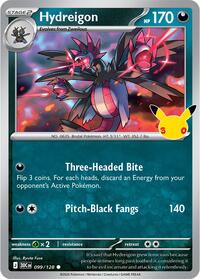 Hydreigon - 99/128 - Holofoil - NM - Common - 30th Celebration