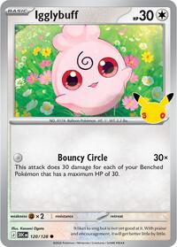 Igglybuff - 120/128 - Holofoil - NM - Common - 30th Celebration