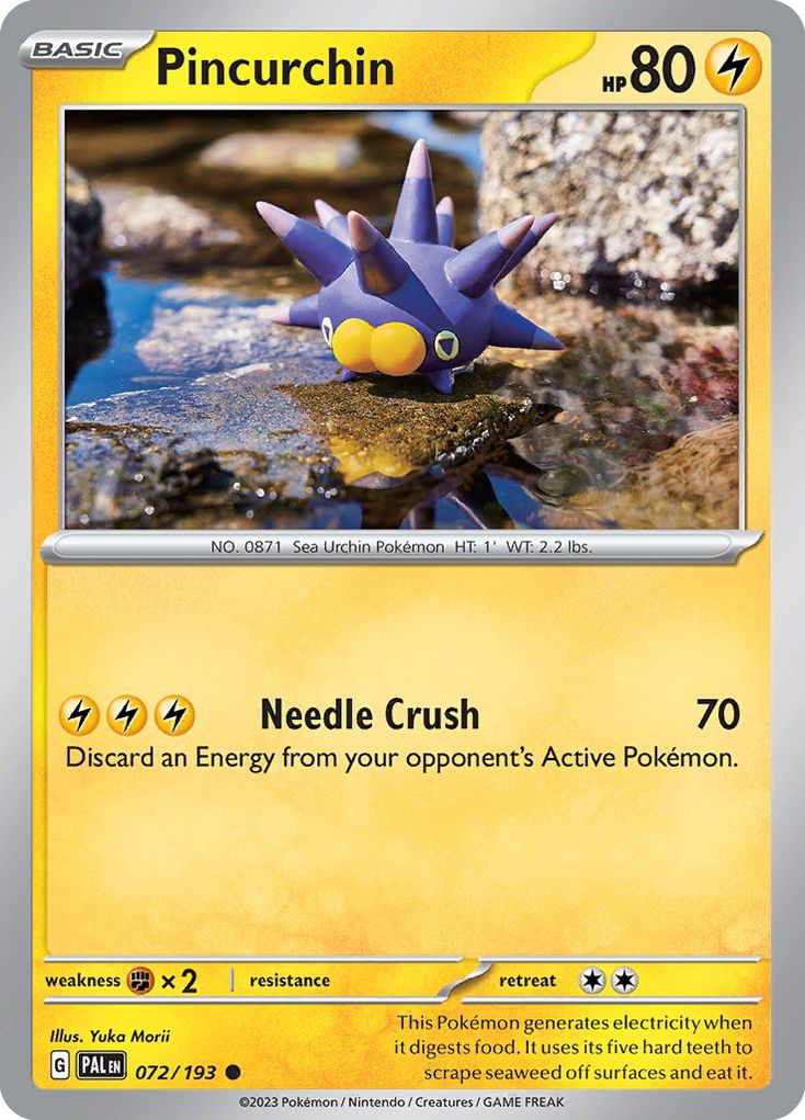 Pincurchin - 72/193 - Normal - NM - Common - Paldea Evolved