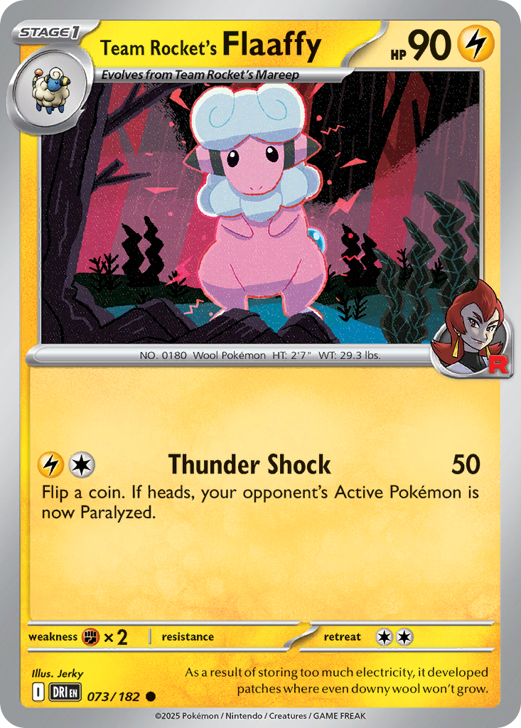 Team Rocket's Flaaffy - 73/182 - Normal - NM - Common - Destined Rivals