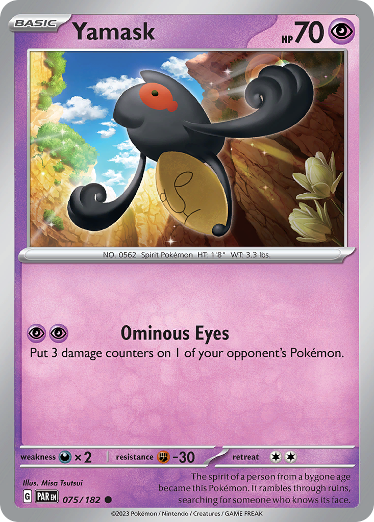 Yamask - 75/182 - Normal - NM - Common - Paradox Rift