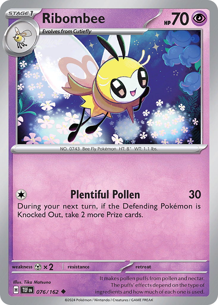Ribombee - 76/162 - Normal - NM - Uncommon - Temporal Forces