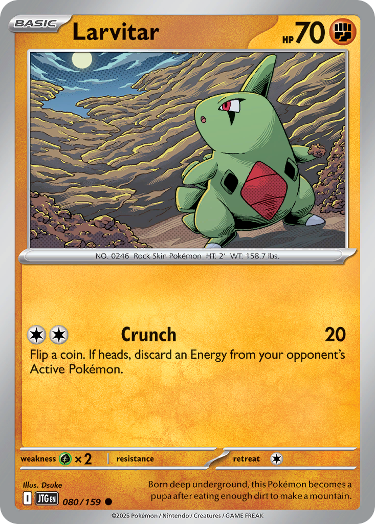 Larvitar - 80/159 - Normal - NM - Common - Journey Together