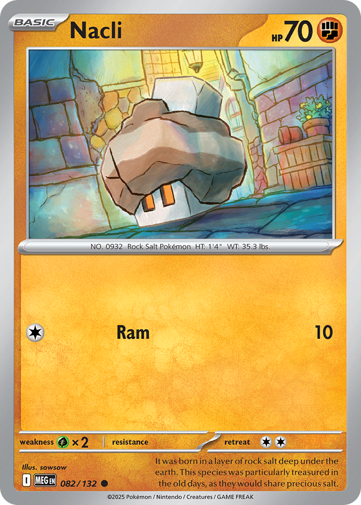 Nacli - 82/132 - Reverse Holofoil - NM - Common - Mega Evolution