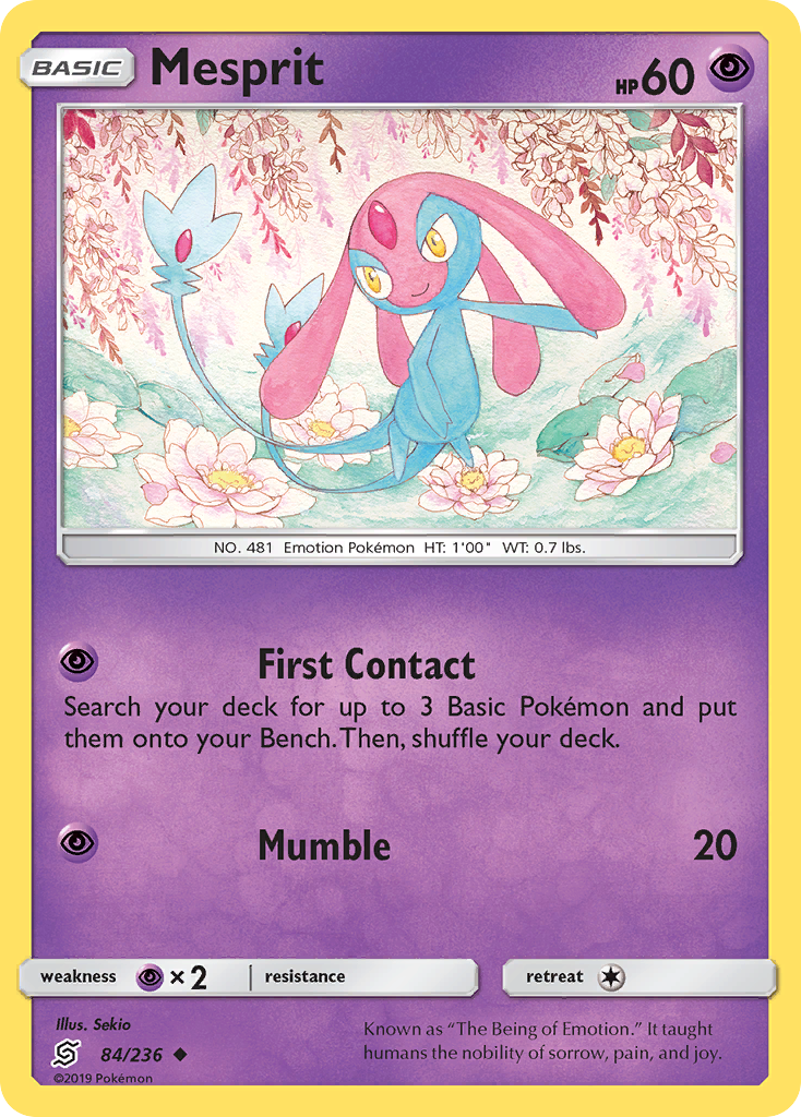 Mesprit - 84/236 - Normal - NM - Uncommon - Unified Minds