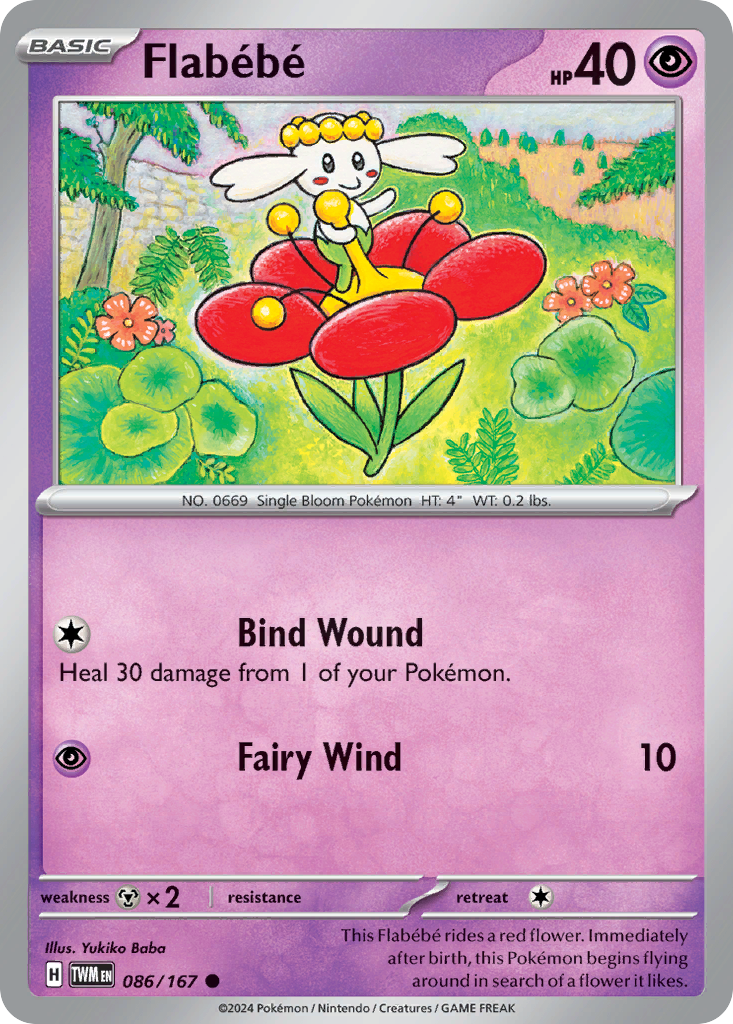 Flabébé - 86/167 - Normal - NM - Common - Twilight Masquerade