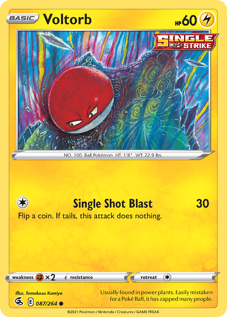 Voltorb - 87/264 - Normal - NM - Common - Fusion Strike