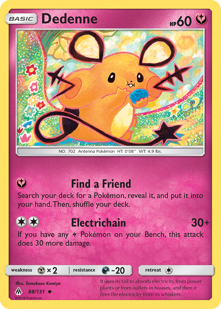 Dedenne - 88/131 - Normal - NM - Uncommon - Forbidden Light