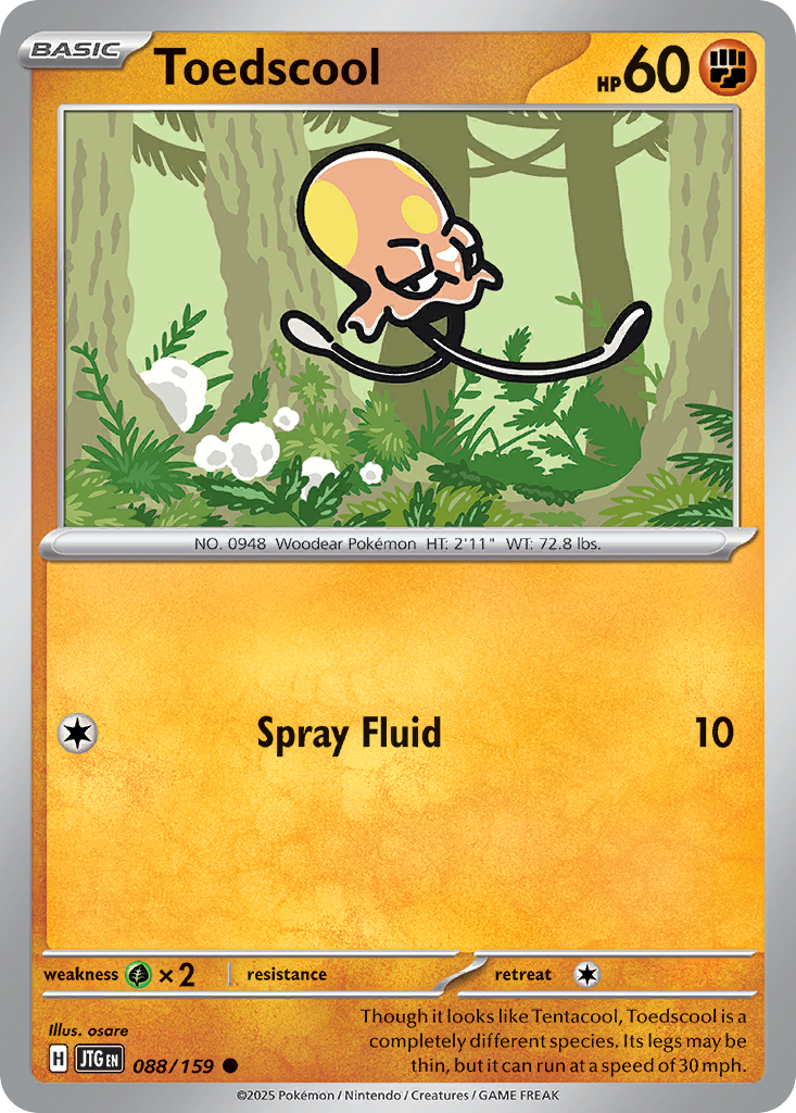 Toedscool - 88/159 - Normal - NM - Common - Journey Together