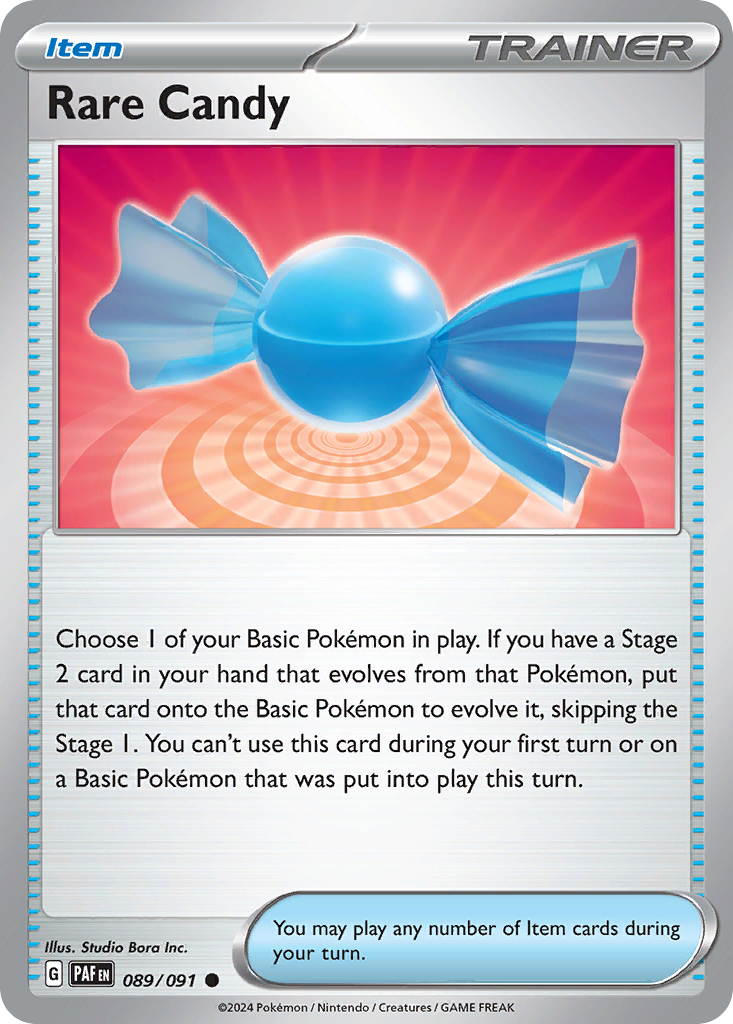 Rare Candy - 89/91 - Normal - NM - Common - Paldean Fates