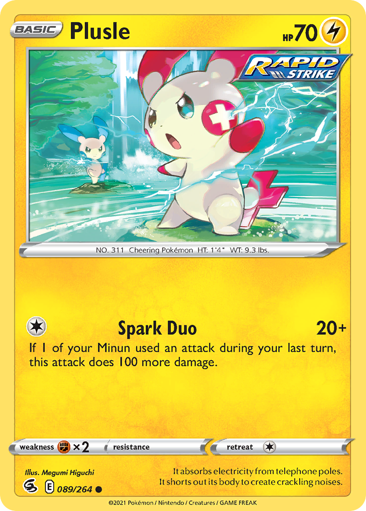 Plusle - 89/264 - Normal - NM - Common - Fusion Strike
