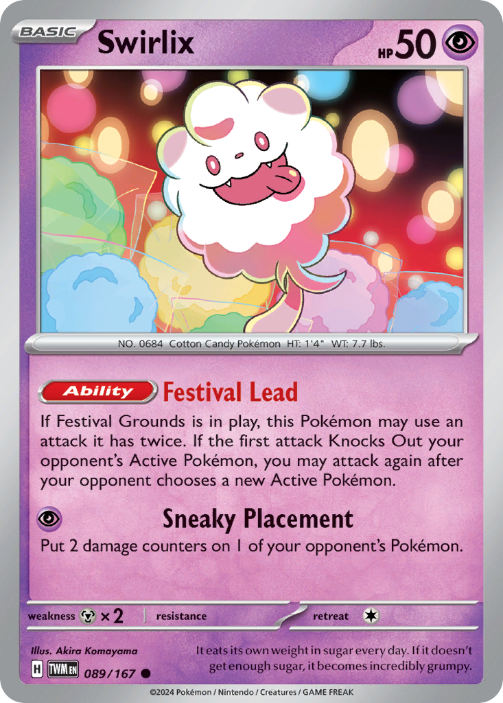 Swirlix - 89/167 - Reverse Holofoil - NM - Common - Twilight Masquerade
