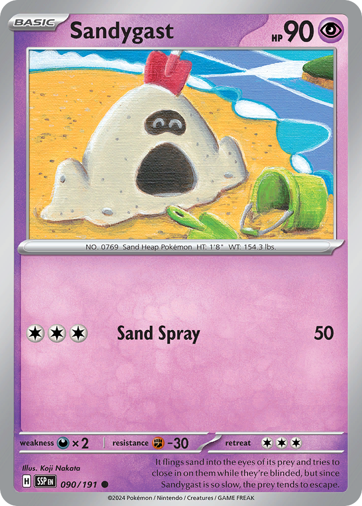 Sandygast - 90/191 - Normal - NM - Common - Surging Sparks