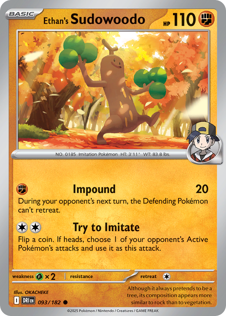 Ethan's Sudowoodo - 93/182 - Normal - NM - Common - Destined Rivals