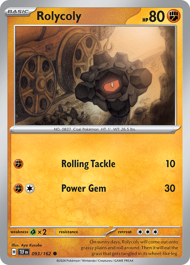 Rolycoly - 93/162 - Normal - NM - Common - Temporal Forces