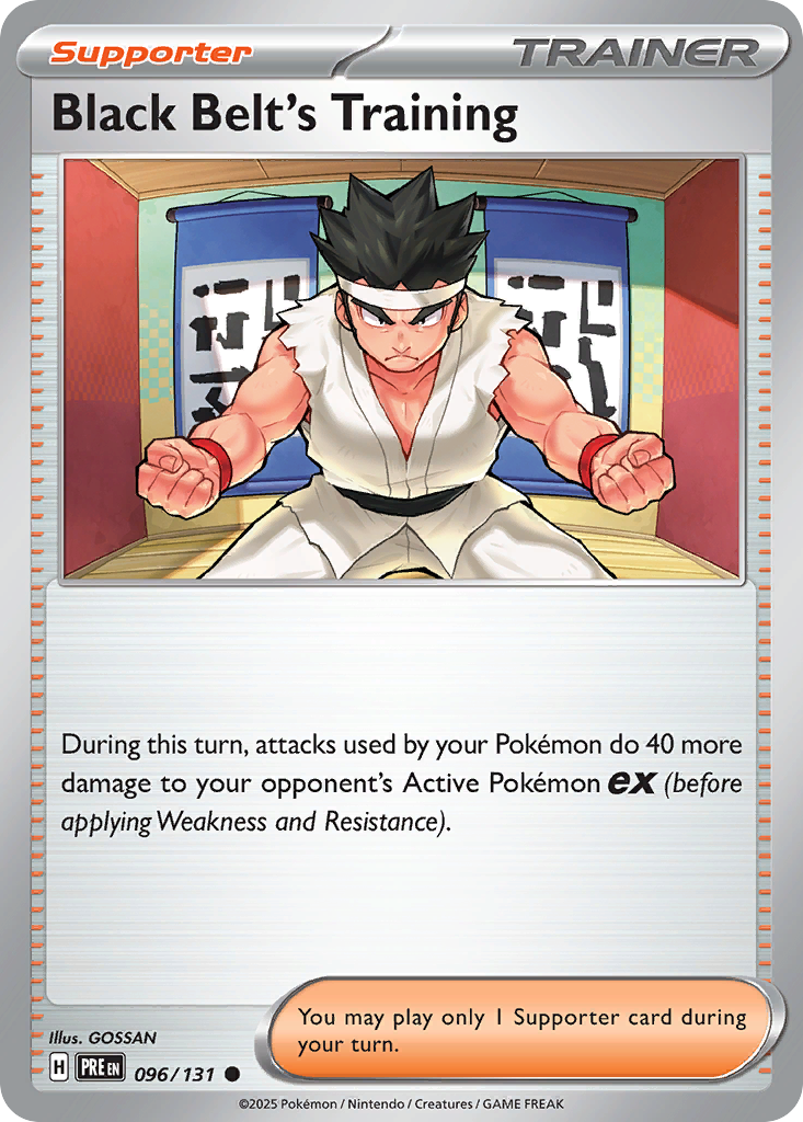Black Belt's Training - 96/131 - Reverse Holofoil - NM - Common - Prismatic Evolutions