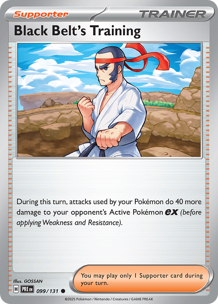 Black Belt's Training - 99/131 - Reverse Holofoil - NM - Common - Prismatic Evolutions