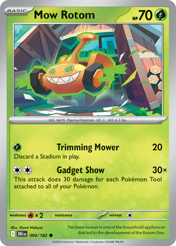 Mow Rotom - 9/182 - Normal - NM - Common - Destined Rivals