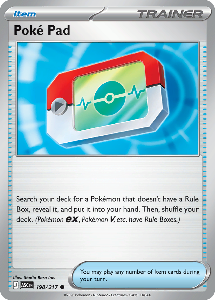 Poké Pad - 198/217 - Normal - NM - Common - Ascended Heroes