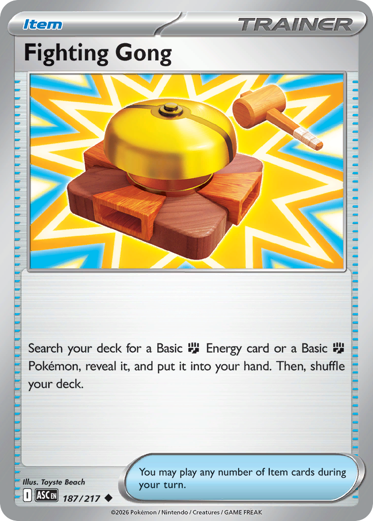 Fighting Gong - 187/217 - Normal - NM - Uncommon - Ascended Heroes