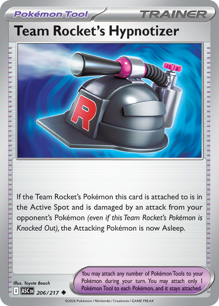 Team Rocket's Hypnotizer - 206/217 - Normal - NM - Uncommon - Ascended Heroes
