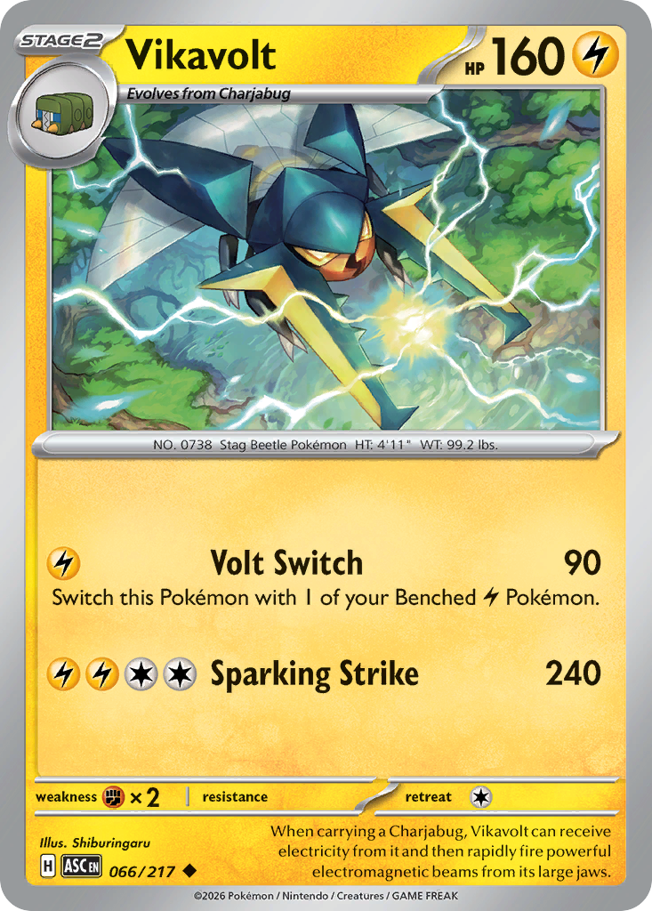 Vikavolt - 66/217 - Normal - NM - Uncommon - Ascended Heroes