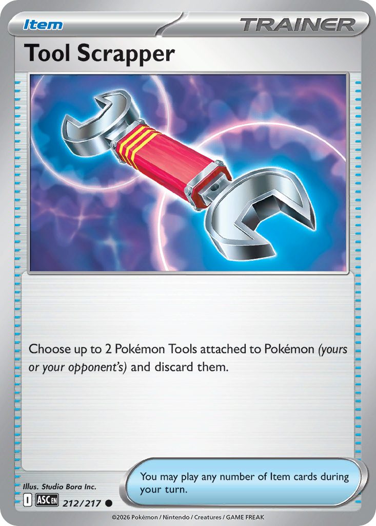 Tool Scrapper - 212/217 - Normal - NM - Common - Ascended Heroes