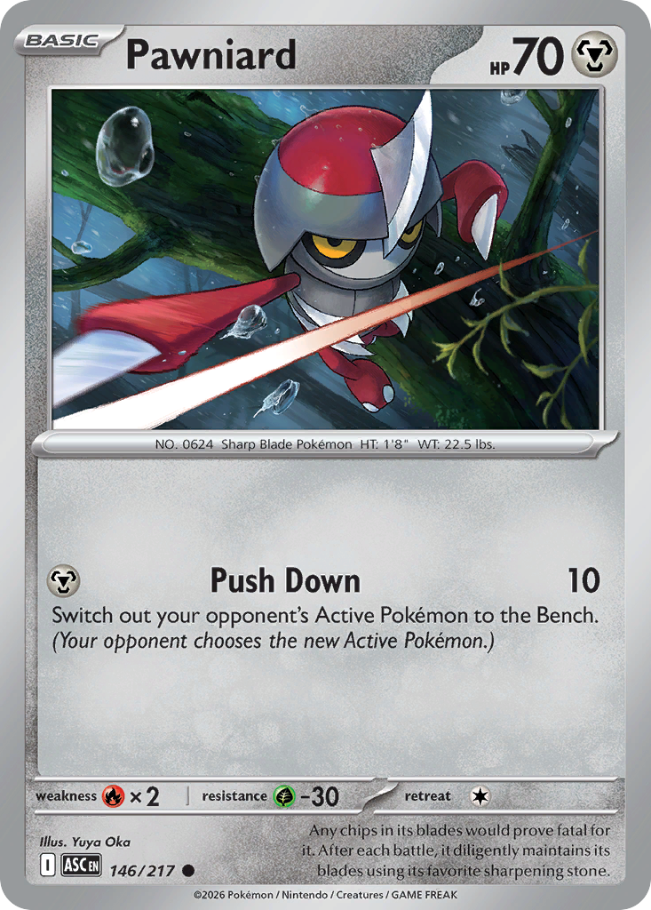 Pawniard (Energy Symbol Pattern) - 146/217 - Reverse Holofoil - NM - Common - Ascended Heroes