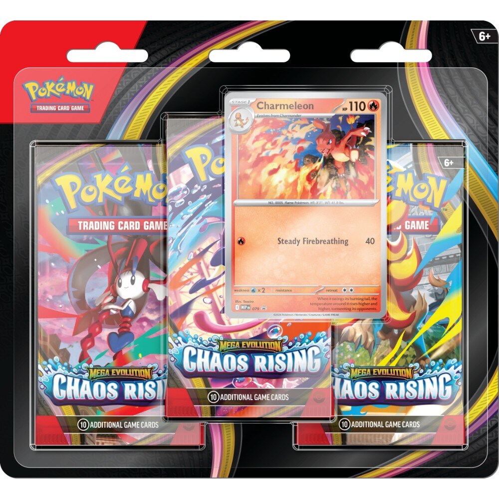 Pokémon: Mega Evolution—Chaos Rising: 3-pack Blister