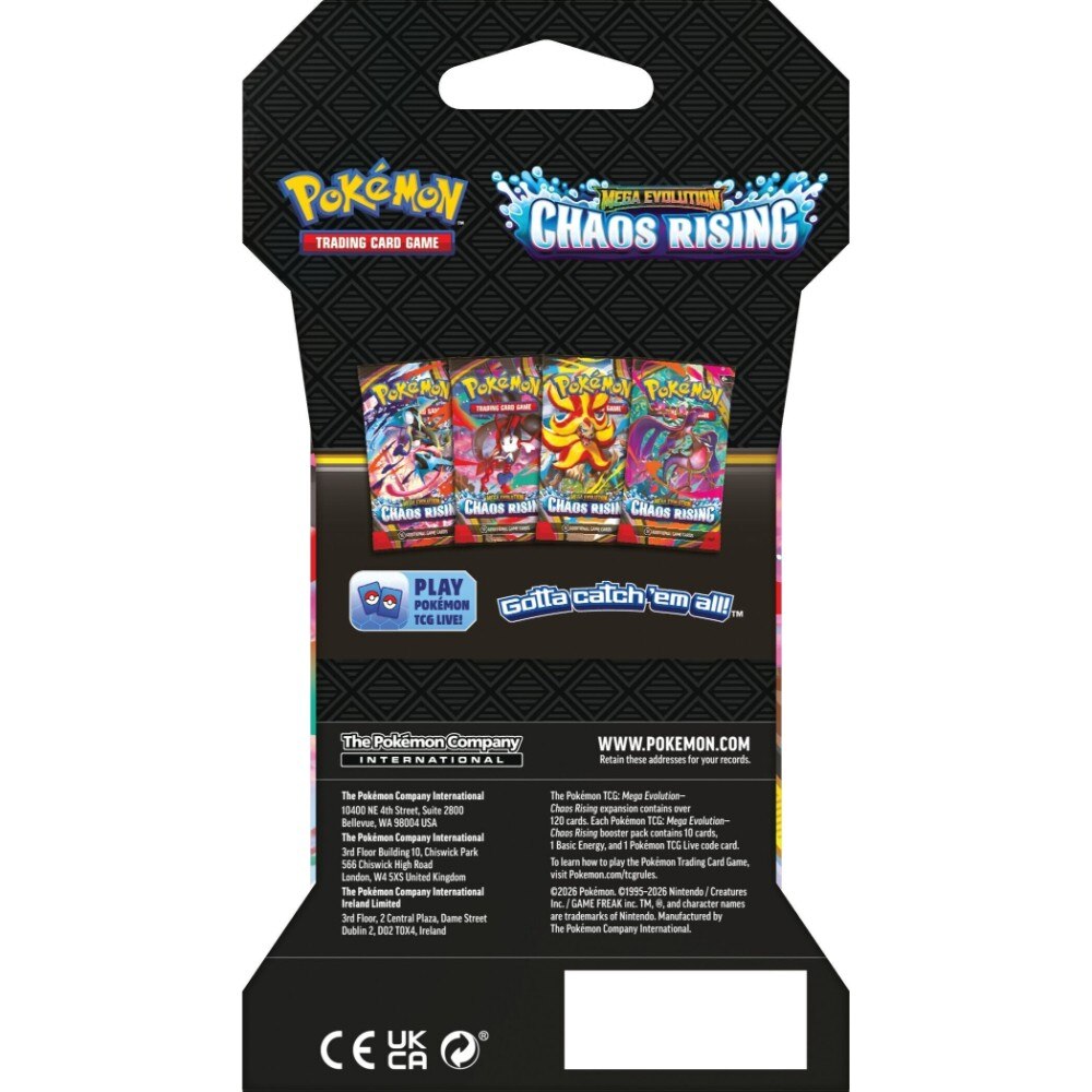 Pokémon: Mega Evolution—Chaos Rising: Sleeved Booster