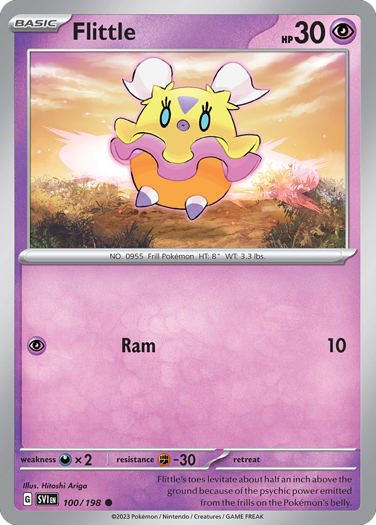 Flittle - 100/198 - Normal - NM - Common - Scarlet & Violet
