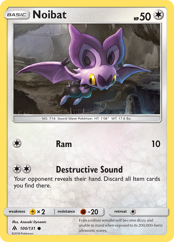 Noibat - 100/131 - Normal - NM - Common - Forbidden Light