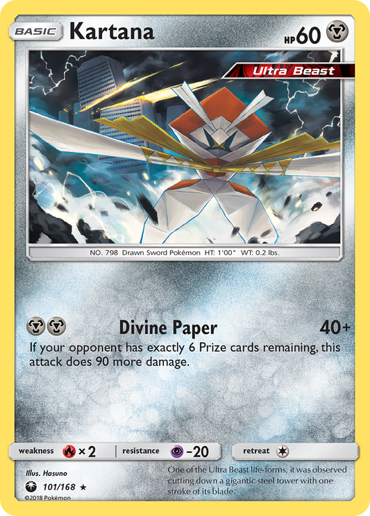 Kartana - 101/168 - Normal - NM - Rare - Celestial Storm