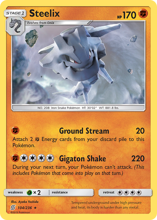 Steelix - 104/236 - Normal - NM - Rare - Unified Minds