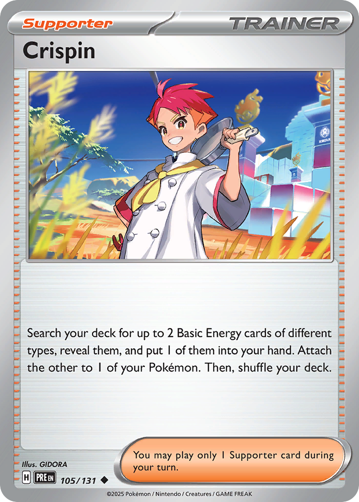 Crispin - 105/131 - Reverse Holofoil - NM - Uncommon - Prismatic Evolutions
