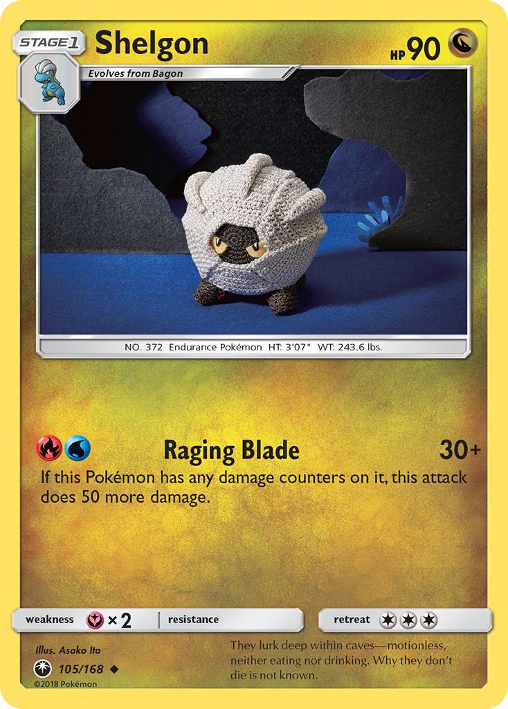 Shelgon - 105/168 - Normal - NM - Uncommon - Celestial Storm