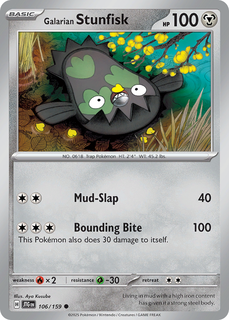 Galarian Stunfisk - 106/159 - Normal - NM - Common - Journey Together