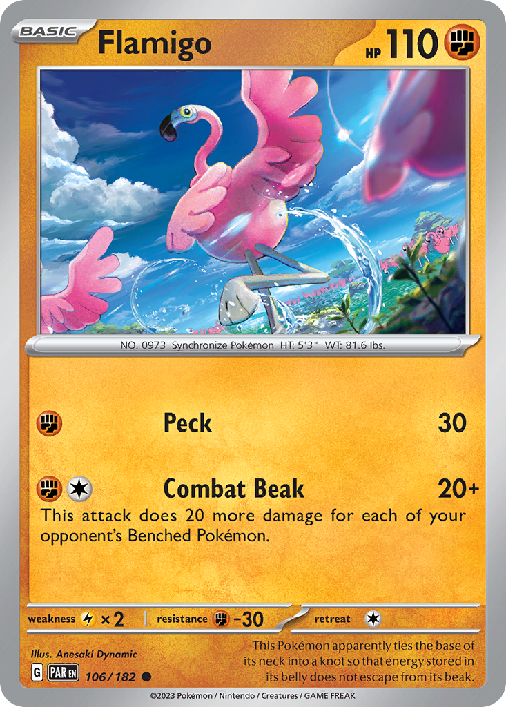Flamigo - 106/182 - Normal - NM - Common - Paradox Rift