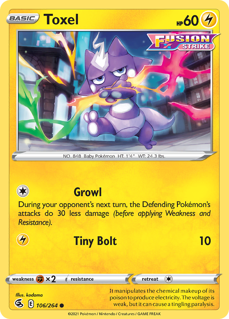 Toxel - 106/264 - Normal - NM - Common - Fusion Strike