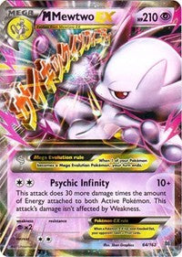 M Mewtwo EX - 64/162 - Holofoil - MP - Ultra Rare - BREAKthrough