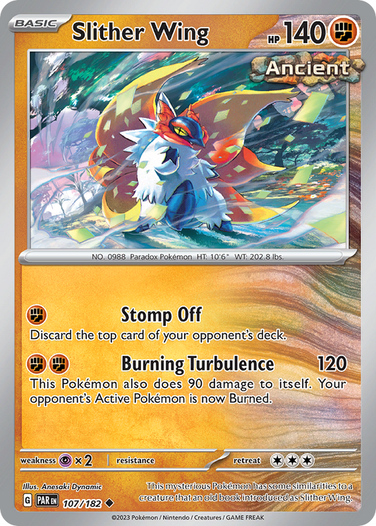 Slither Wing - 107/182 - Reverse Holofoil - NM - Uncommon - Paradox Rift