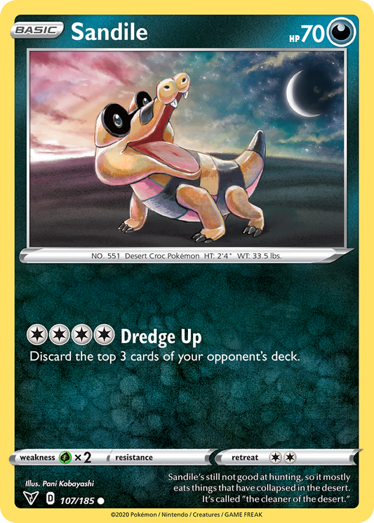 Sandile - 107/185 - Normal - NM - Common - Vivid Voltage