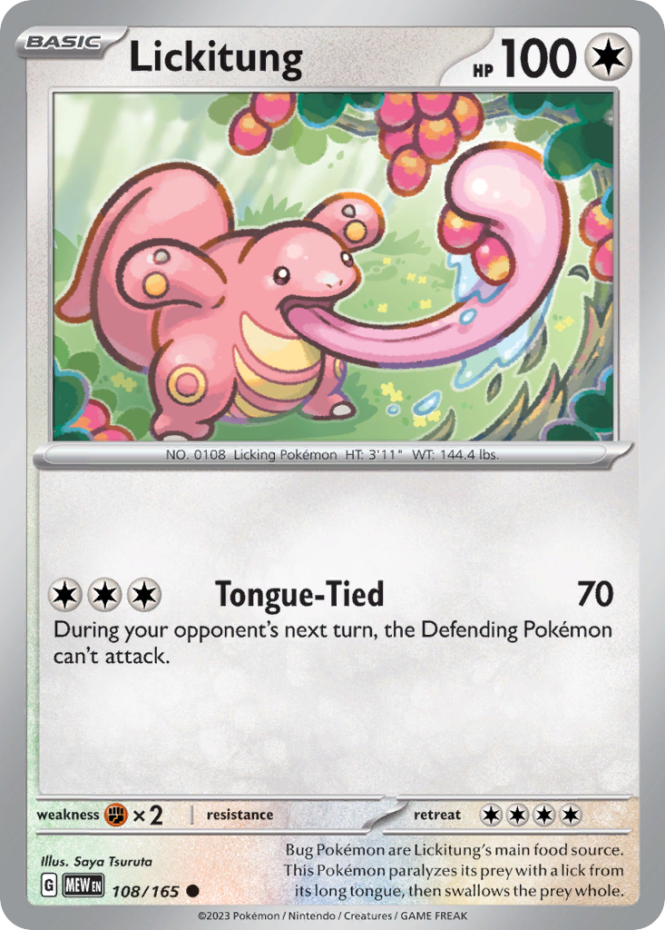 Lickitung - 108/165 - Normal - NM - Common - 151
