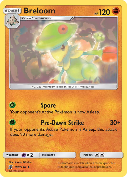 Breloom - 108/236 - Normal - NM - Uncommon - Unified Minds